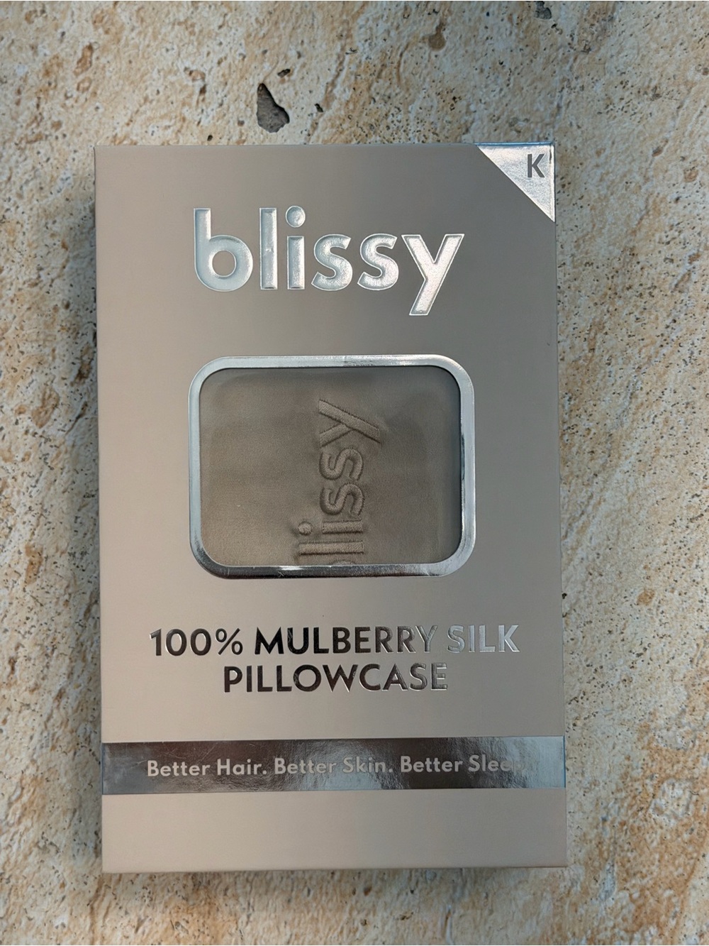 Blissy silk KING pillowcase